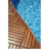madeira para deck de piscinas Jardim Otília